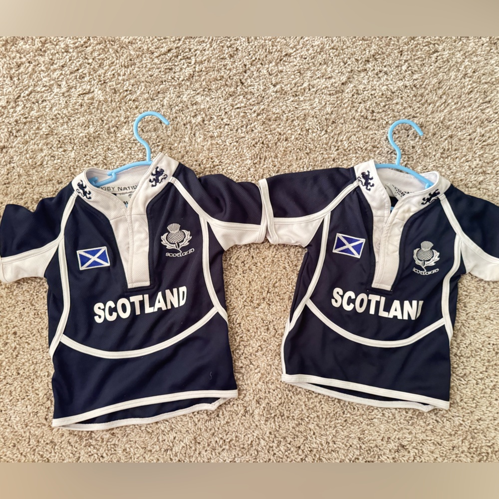 Kids Scotland Rugby Jersey - Blue and White